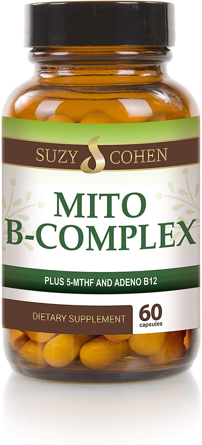 Script Essentials Suzy Cohen, Mito B Complex Dietary Supplement, 5-MTHF, Adeno B12, Methylation Support, Supports Healthy Nervous System - dailyvitalstore