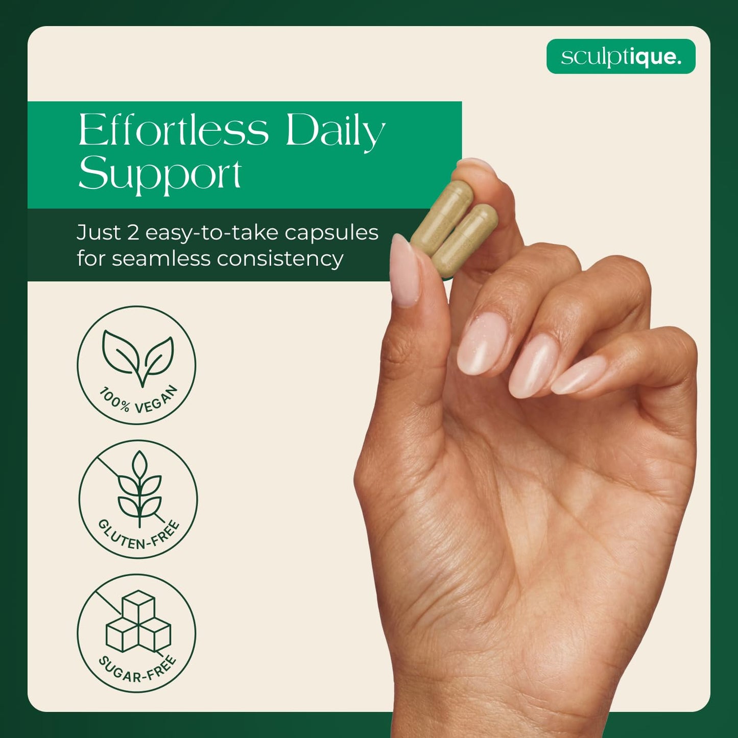 Sculptique Lymphatic Drainage Supplement – Lymphatic Drainage Capsules with Dandelion, Burdock, Cleavers & Echinacea, Supports Bloating, Fluid Balance & Daily Lymphatic Wellness – 60 Capsules - dailyvitalstore