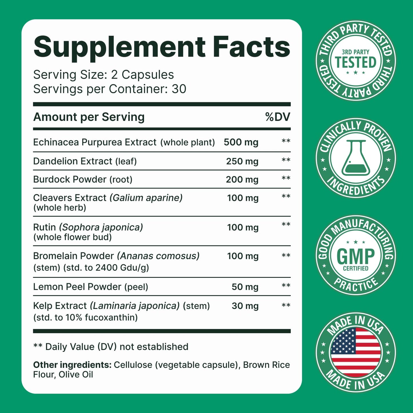 Sculptique Lymphatic Drainage Supplement – Lymphatic Drainage Capsules with Dandelion, Burdock, Cleavers & Echinacea, Supports Bloating, Fluid Balance & Daily Lymphatic Wellness – 60 Capsules - dailyvitalstore
