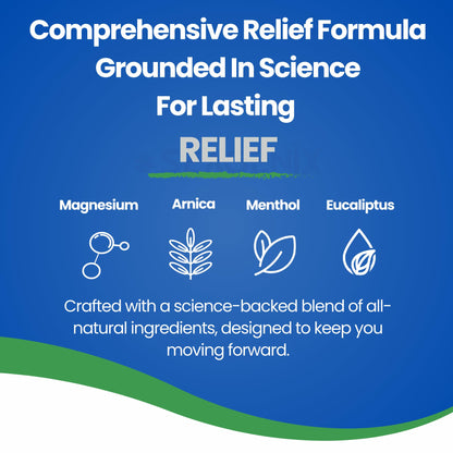 Seagenix Menthol Relief Muscle and Joint Foam - Magnesium Spray Menthol Formula - Joint and Muscle Relief – Relax Tight Muscles – Ease Muscle Cramps Fast - All Natural – Relief for Legs, Neck, Back. - dailyvitalstore