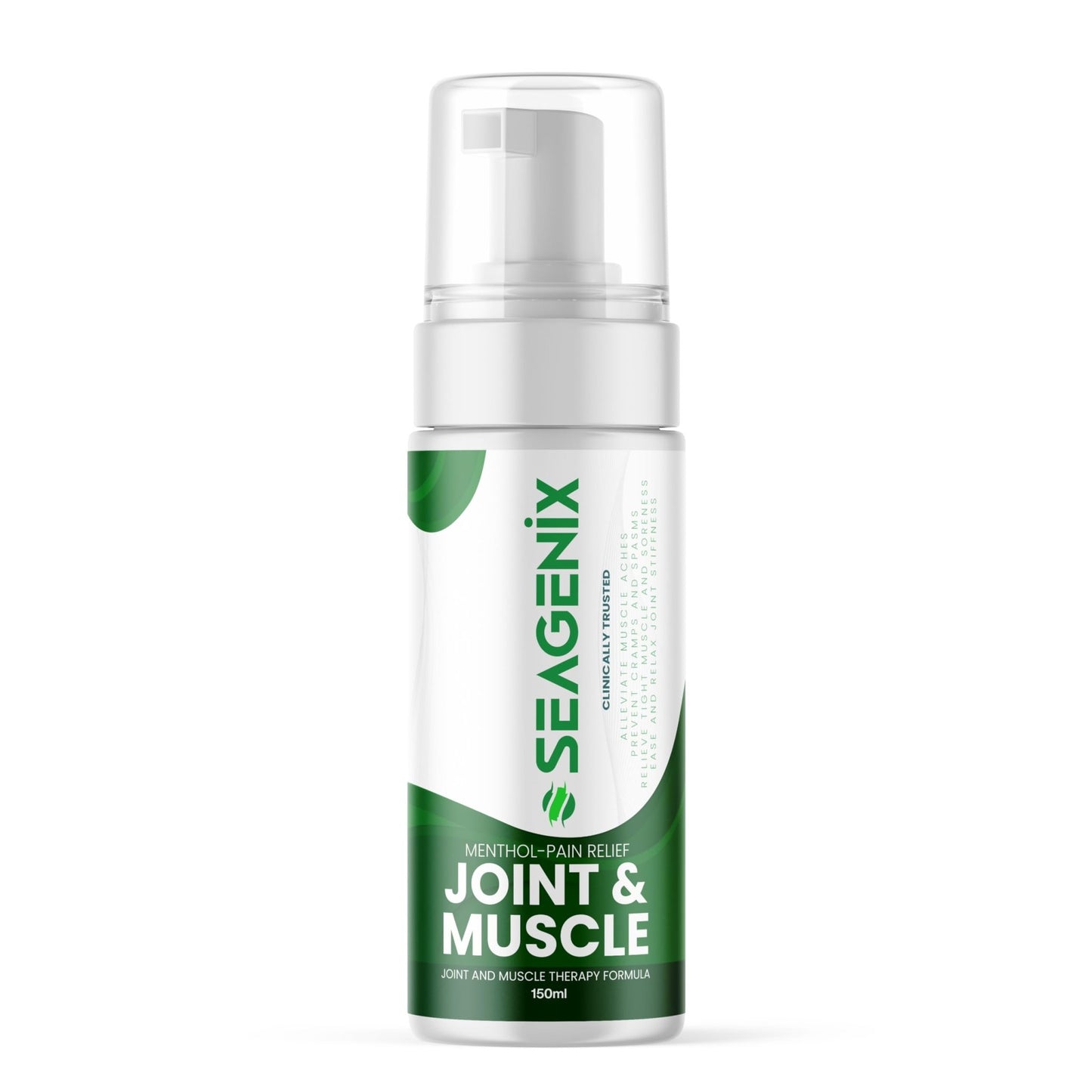 Seagenix Menthol Relief Muscle and Joint Foam - Magnesium Spray Menthol Formula - Joint and Muscle Relief – Relax Tight Muscles – Ease Muscle Cramps Fast - All Natural – Relief for Legs, Neck, Back. - dailyvitalstore