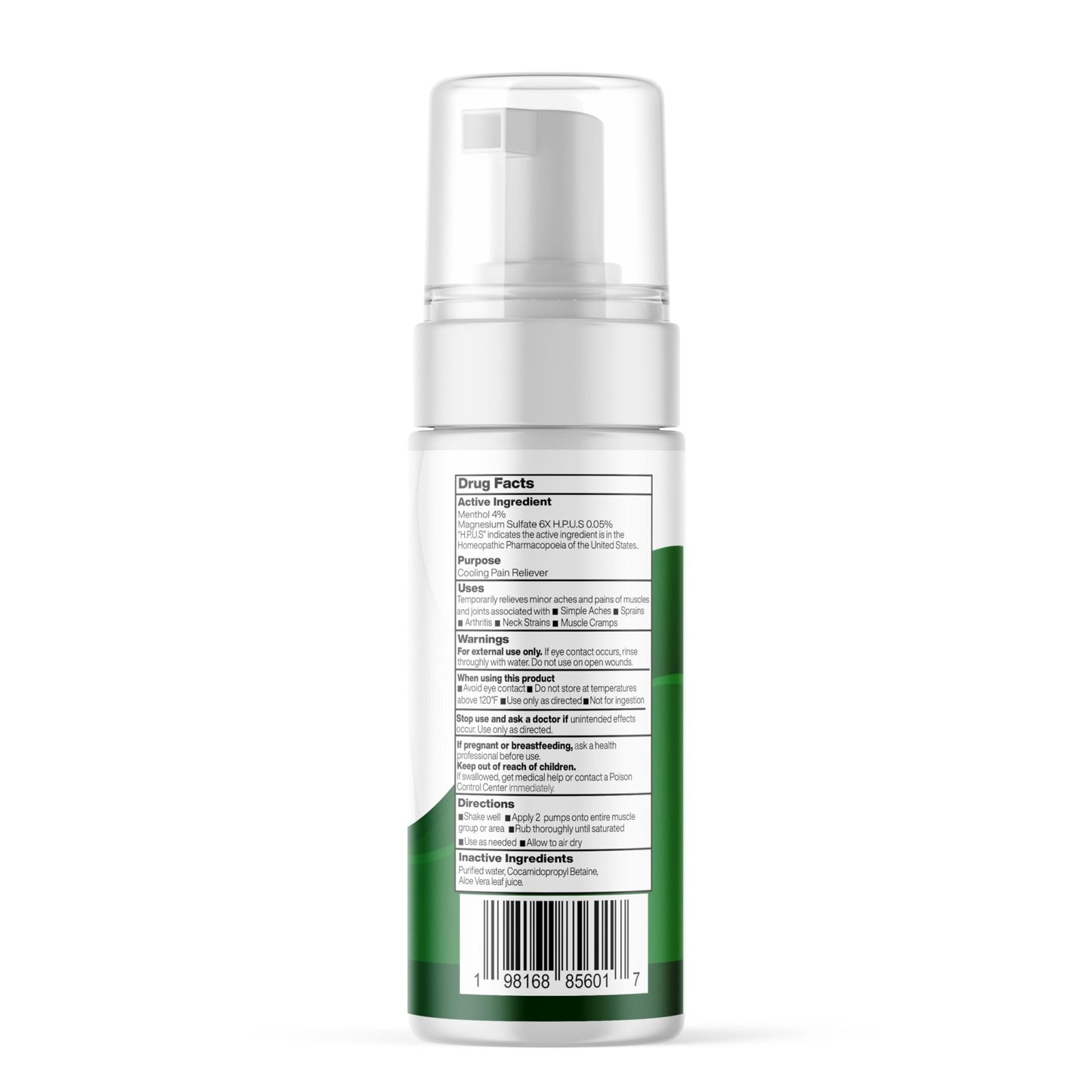 Seagenix Menthol Relief Muscle and Joint Foam - Magnesium Spray Menthol Formula - Joint and Muscle Relief – Relax Tight Muscles – Ease Muscle Cramps Fast - All Natural – Relief for Legs, Neck, Back. - dailyvitalstore