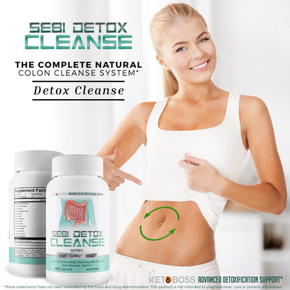 Sebi Detox Cleanse - Advanced Detoxification Support - Detox The Entire Body Starting with The Gut - Help Remove Toxins - Inspired by dr sebi Products - dailyvitalstore