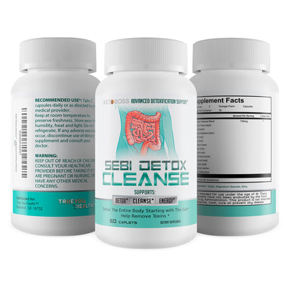 Sebi Detox Cleanse - Advanced Detoxification Support - Detox The Entire Body Starting with The Gut - Help Remove Toxins - Inspired by dr sebi Products - dailyvitalstore