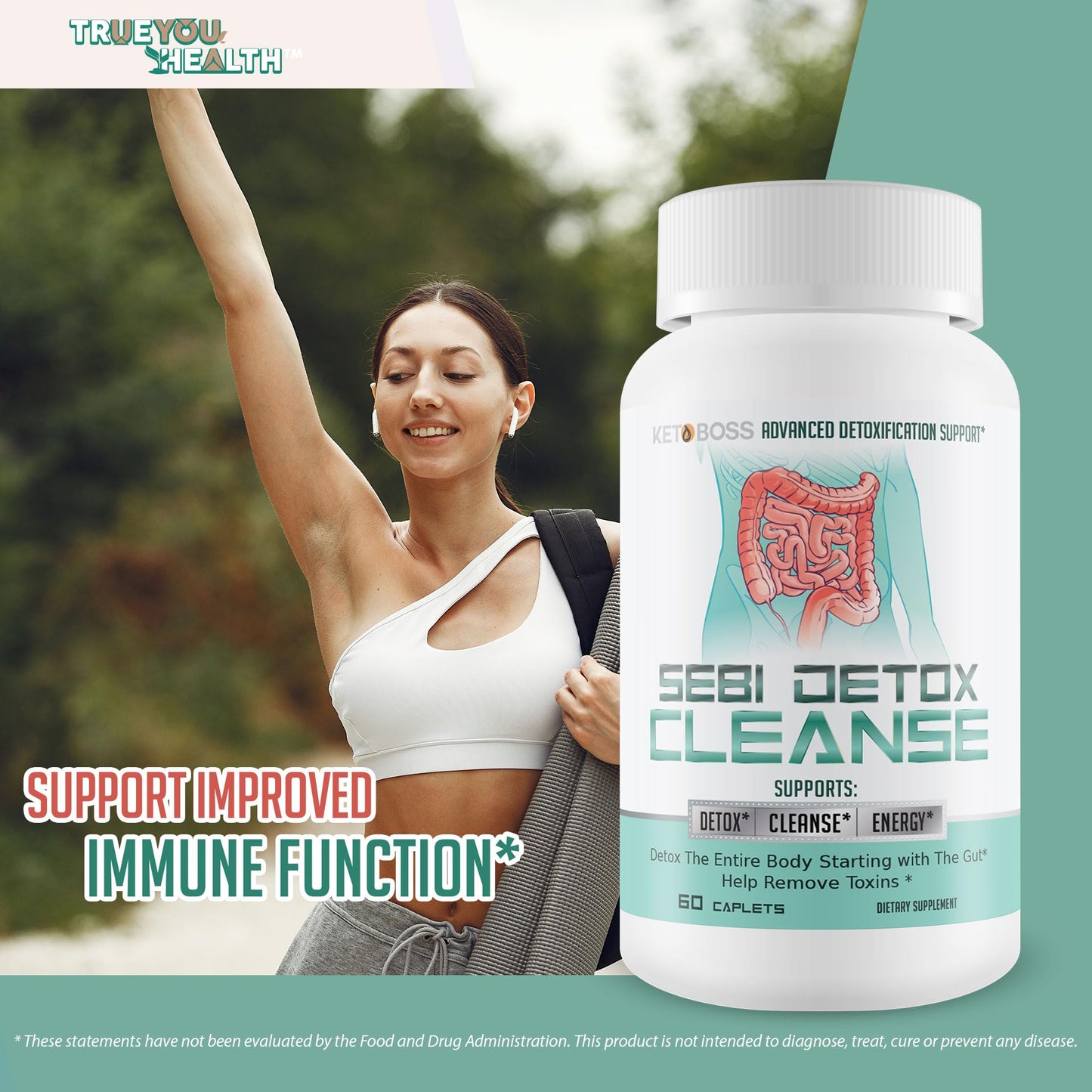 Sebi Detox Cleanse - Advanced Detoxification Support - Detox The Entire Body Starting with The Gut - Help Remove Toxins - Inspired by dr sebi Products - dailyvitalstore