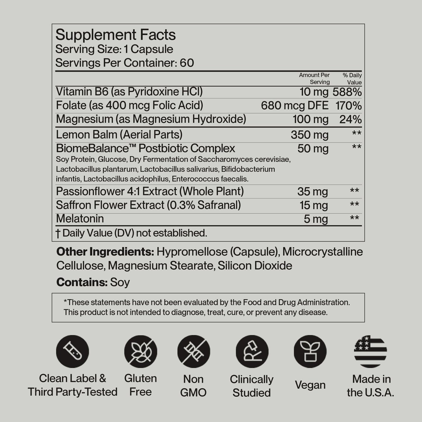 SecondKind Anxiety & Stress Relief Supplement – Saffron & Postbiotic Supplement for Emotional Support – 1000x More Active Ingredients Than Probiotics. Made with BiomeBalance™ in the USA, 60 Capsules - dailyvitalstore