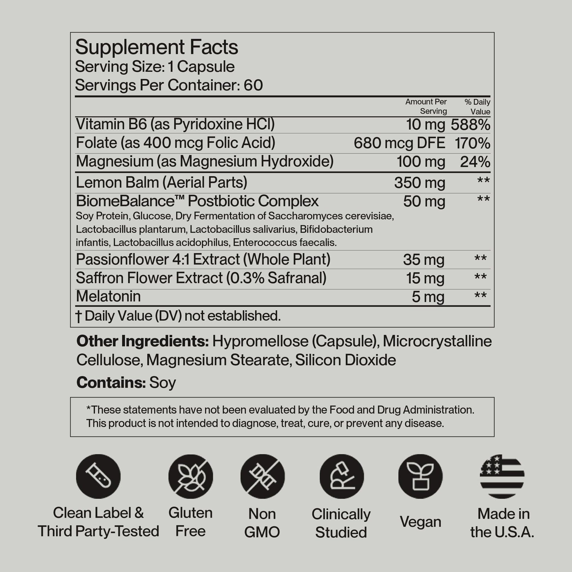 SecondKind Anxiety & Stress Relief Supplement – Saffron & Postbiotic Supplement for Emotional Support – 1000x More Active Ingredients Than Probiotics. Made with BiomeBalance™ in the USA, 60 Capsules - dailyvitalstore