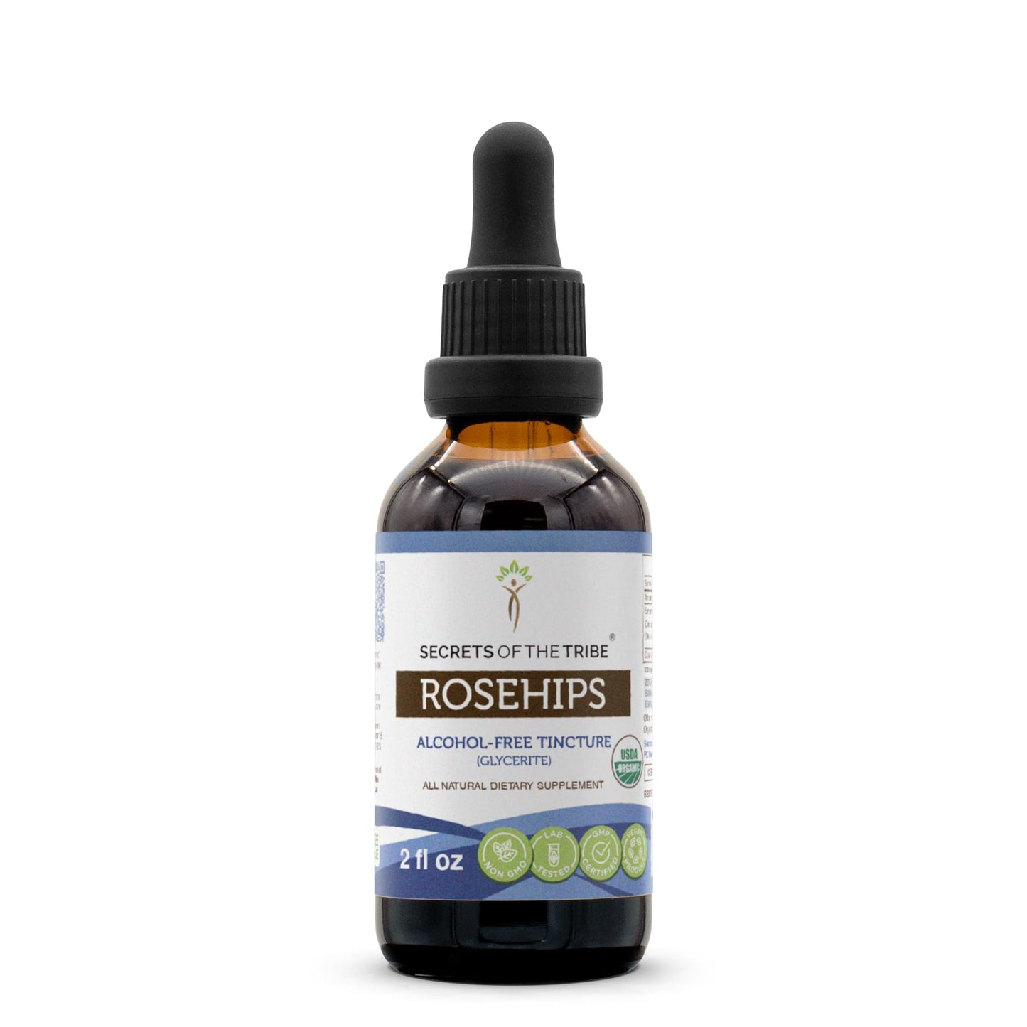 Secrets of the Tribe Rosehips USDA Organic | Alcohol-Free Extract, High-Potency Herbal Drops | Made from 100% Certified Organic Rosehips (Rosa spp.) Dried Fruit (2 oz) - dailyvitalstore