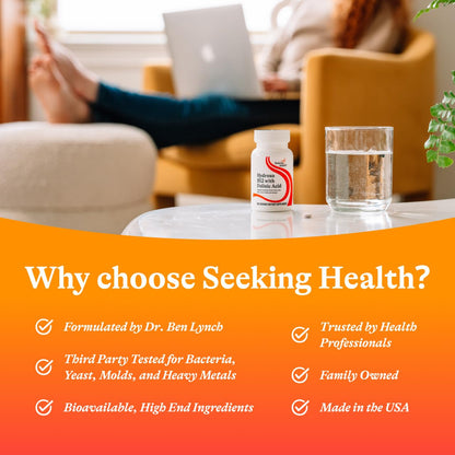 Seeking Health Hydroxo B12 with Folinic Acid - Supplement with Non-Methylated Form of Folate - Vitamin B12 Complex - dailyvitalstore