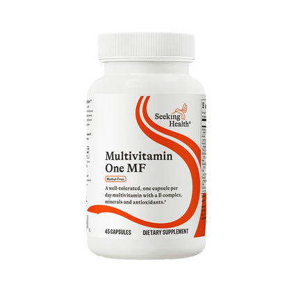 Seeking Health Multivitamin One MF - MTHFR Support Supplement with Calcium Folinate & Vitamin B12 - Easy-to-Digest - Methyl-Free Vegetarian Capsule - 45 Veggie Capsules - dailyvitalstore