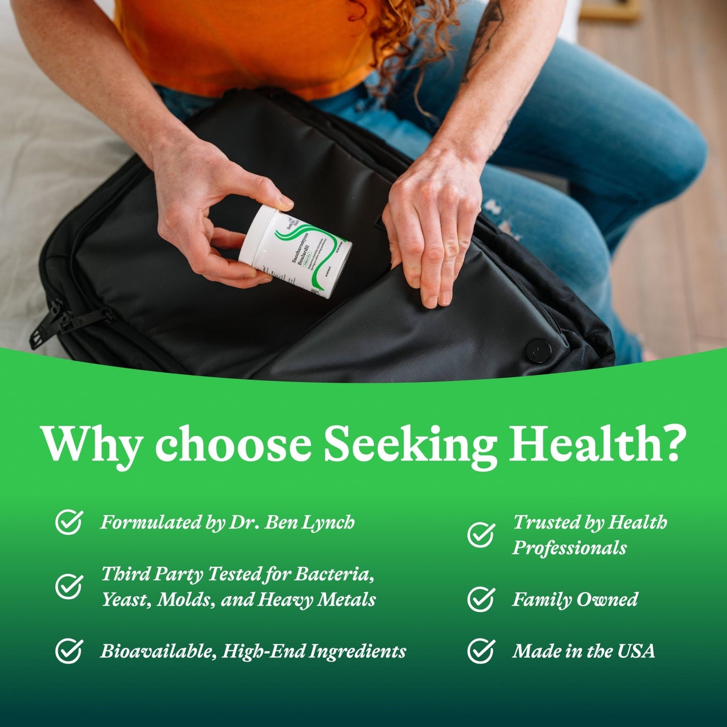 Seeking Health Saccharomyces Boulardii - Gentle Digestive Support for Healthy Bowel Movements* - Supports a Good GI Tract Environment & Microbiome While Traveling* - dailyvitalstore