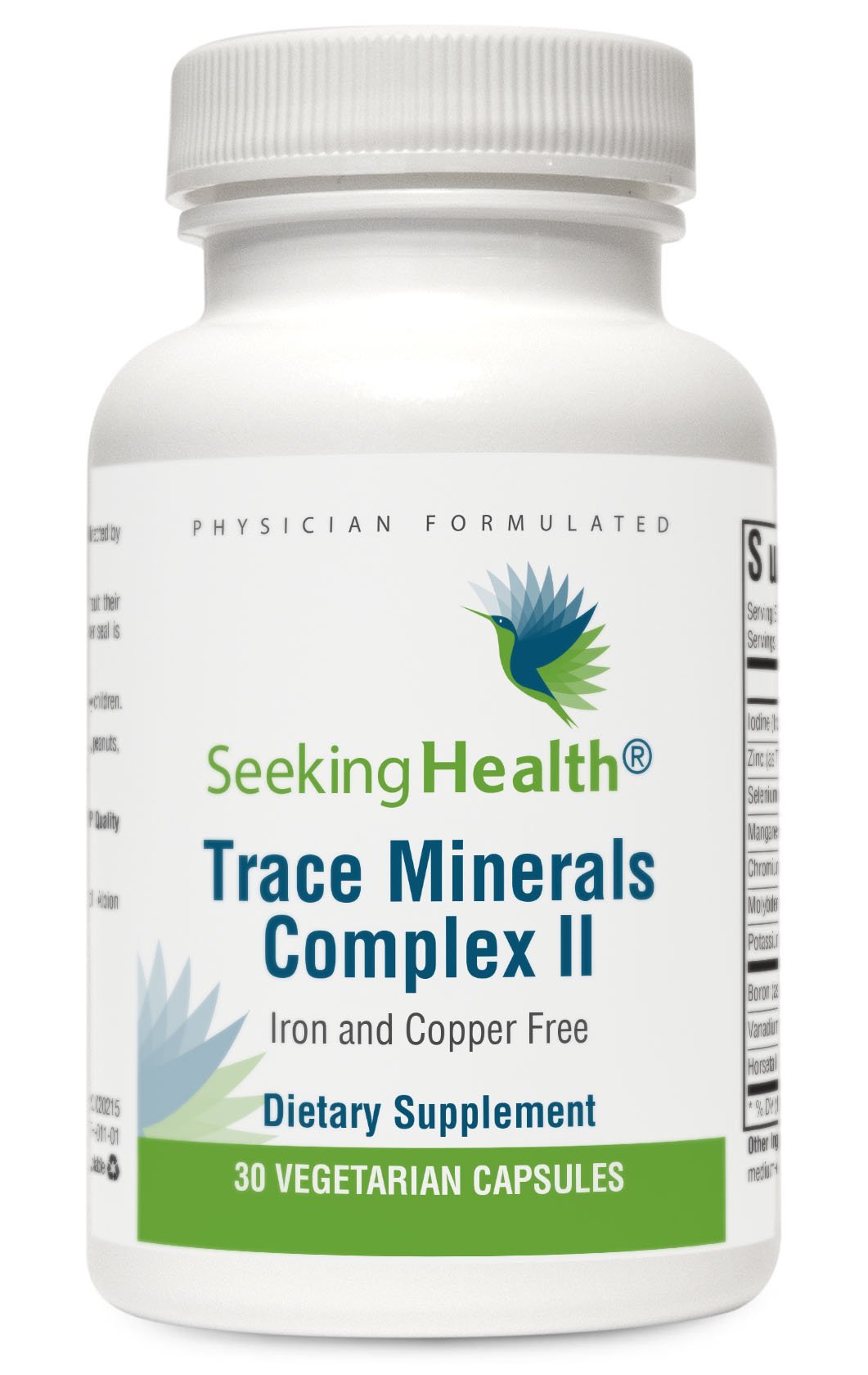 Seeking Health Trace Minerals Complex II - Immune Health & Brain Health Supplement with Zinc & Selenium - Copper- and Iron-Free Formula - Energy, Skin & Hair Support Supplement - 30 Capsules - dailyvitalstore