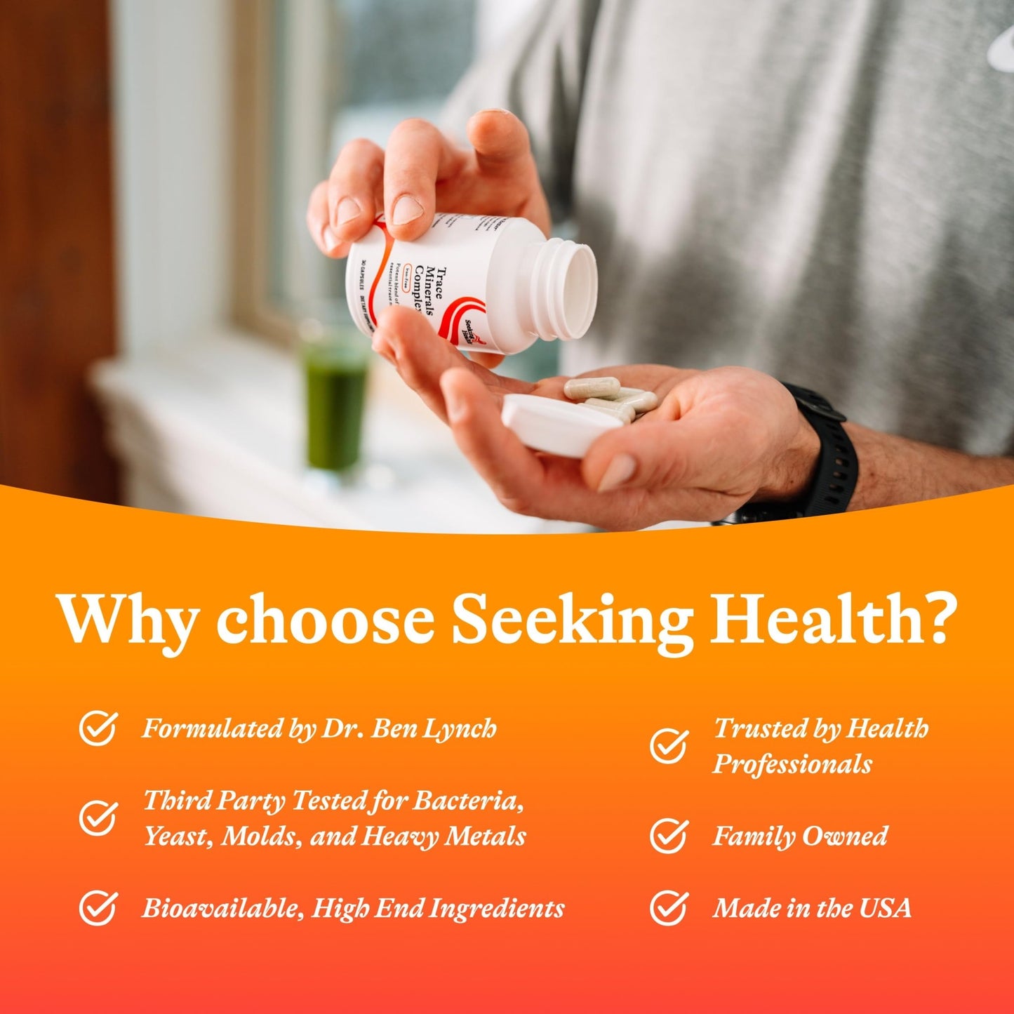 Seeking Health Trace Minerals Complex - Includes 10 Essential Trace Minerals - Mineral Supplement Supports Immune & Nervous System - dailyvitalstore