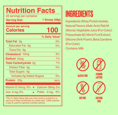 SEEQ Clear Protein Powder - Watermelon Wave - 22 Servings - 22g Clear Whey Protein Isolate - Zero Sugar - 0g Lactose - Allergen Friendly - GLP1 Support - Bone Health - dailyvitalstore