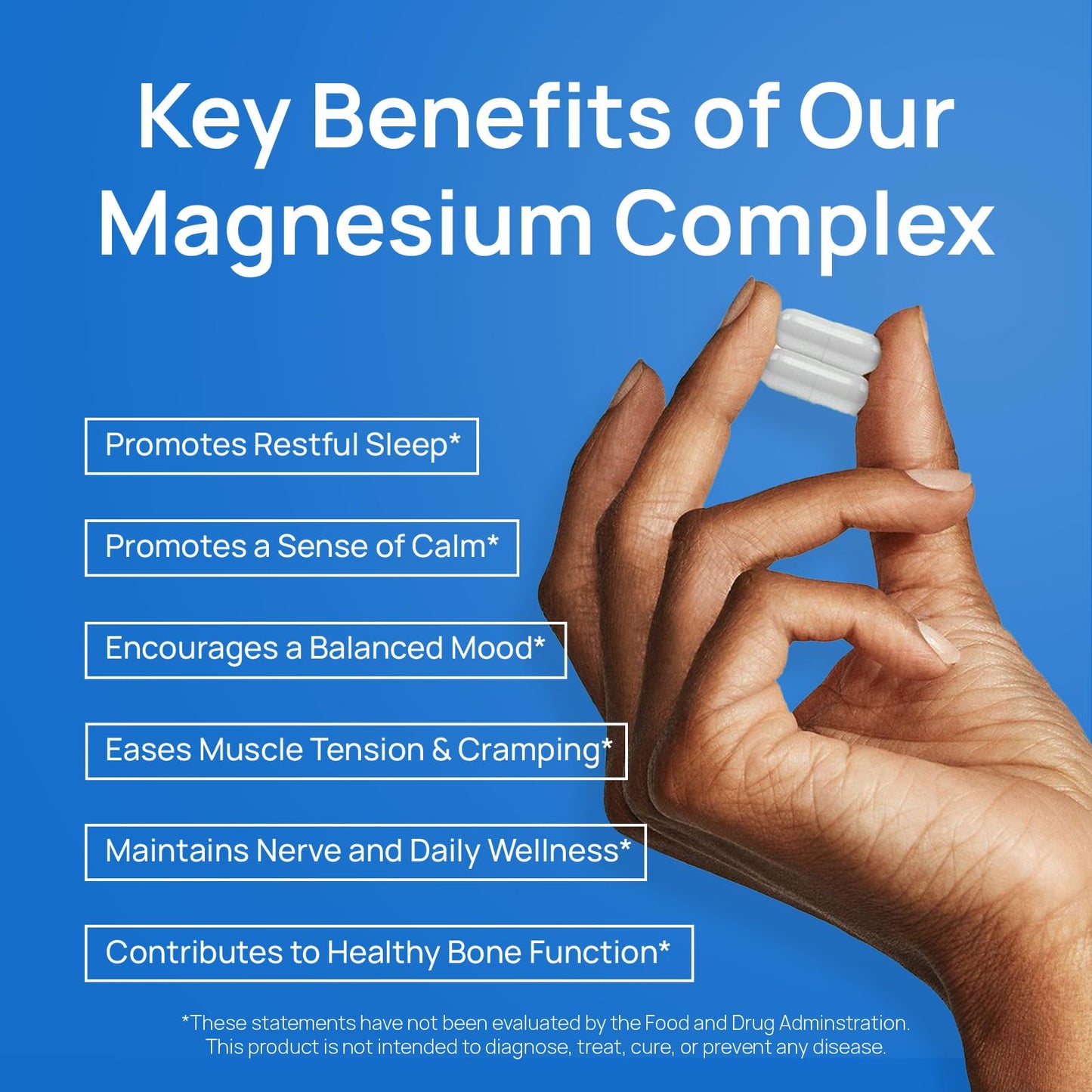 Selerb Magnesium Complex for Women and Men-Glycinate,Malate,Citrate,Oxide Supports Calm, Sleep, Muscle & Energy with D3, B6, Zinc, Slippery Elm & DGL Gentle on Stomach 90 Capsules - dailyvitalstore