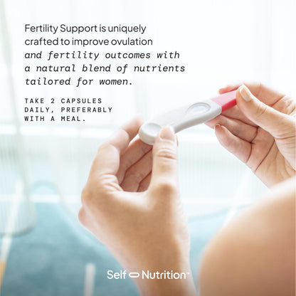 SELF NUTRITION Fertility Support for Women | Conception for Her, Coenzyme Q10, Ashwagandha, Myo-Inositol & More| Support Cycle Regularity & Ovulation| Vegan, Non-GMO, USA Made-60 Capsules - dailyvitalstore