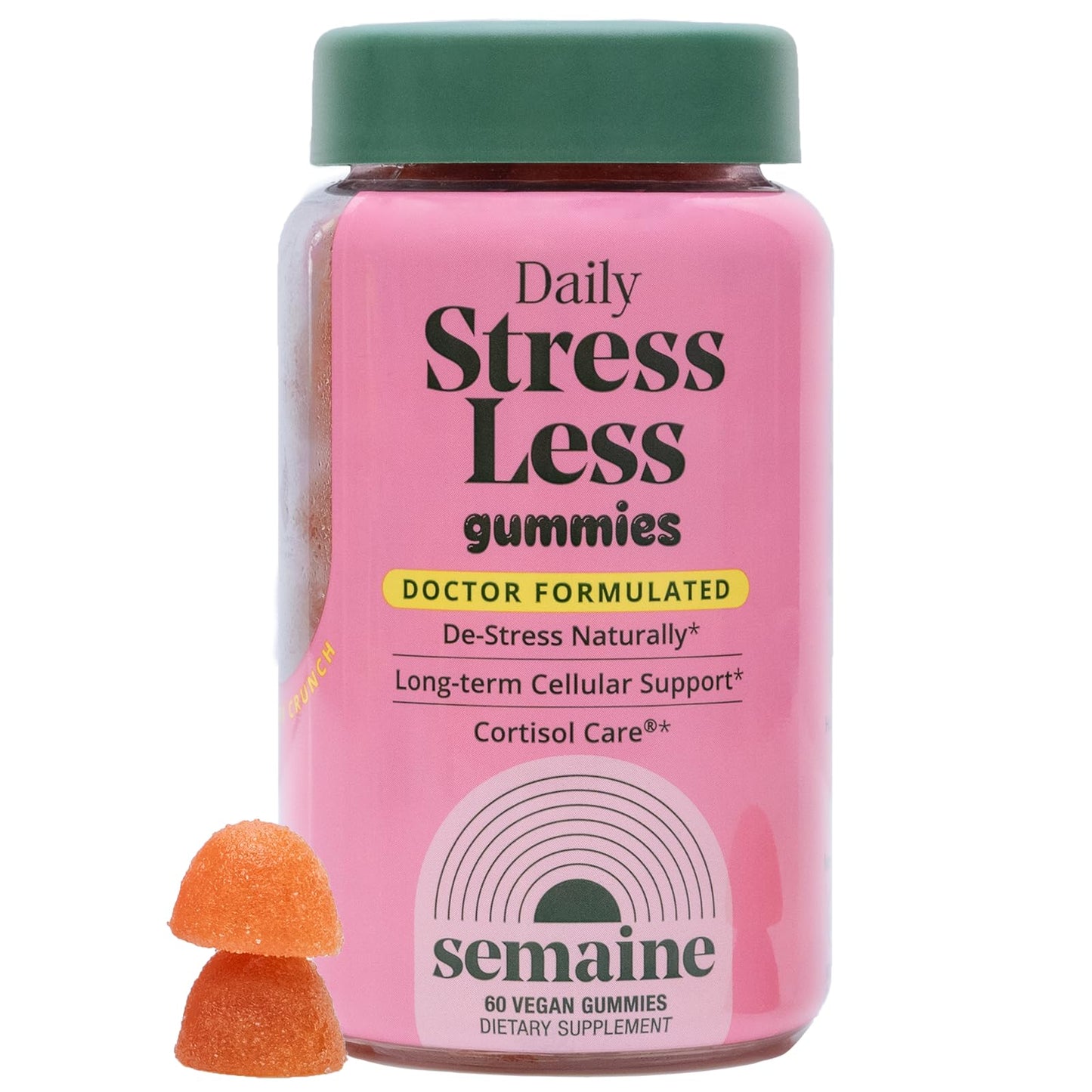 Semaine Stress Less Gummy with Cortisol Care™ 60 Count – Daily Support for Stress, Mood & Sleep - dailyvitalstore