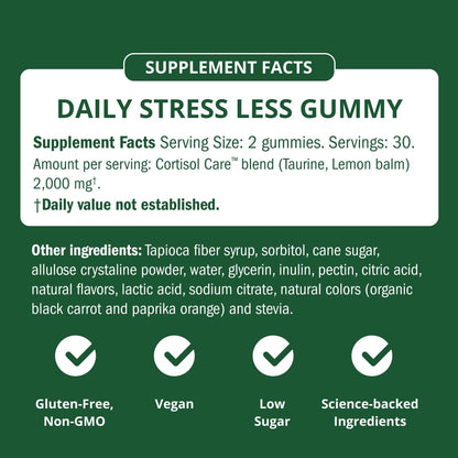 Semaine Stress Less Gummy with Cortisol Care™ 60 Count – Daily Support for Stress, Mood & Sleep - dailyvitalstore