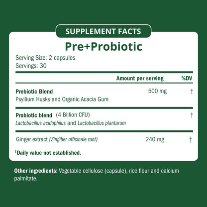 Semaine Super Powered Prebiotic + Probiotic for Women, Effective 3-in-1 Multi-Action Formula to Nourish Gut Health, Soothe IBS, Support Bloat Relief - dailyvitalstore