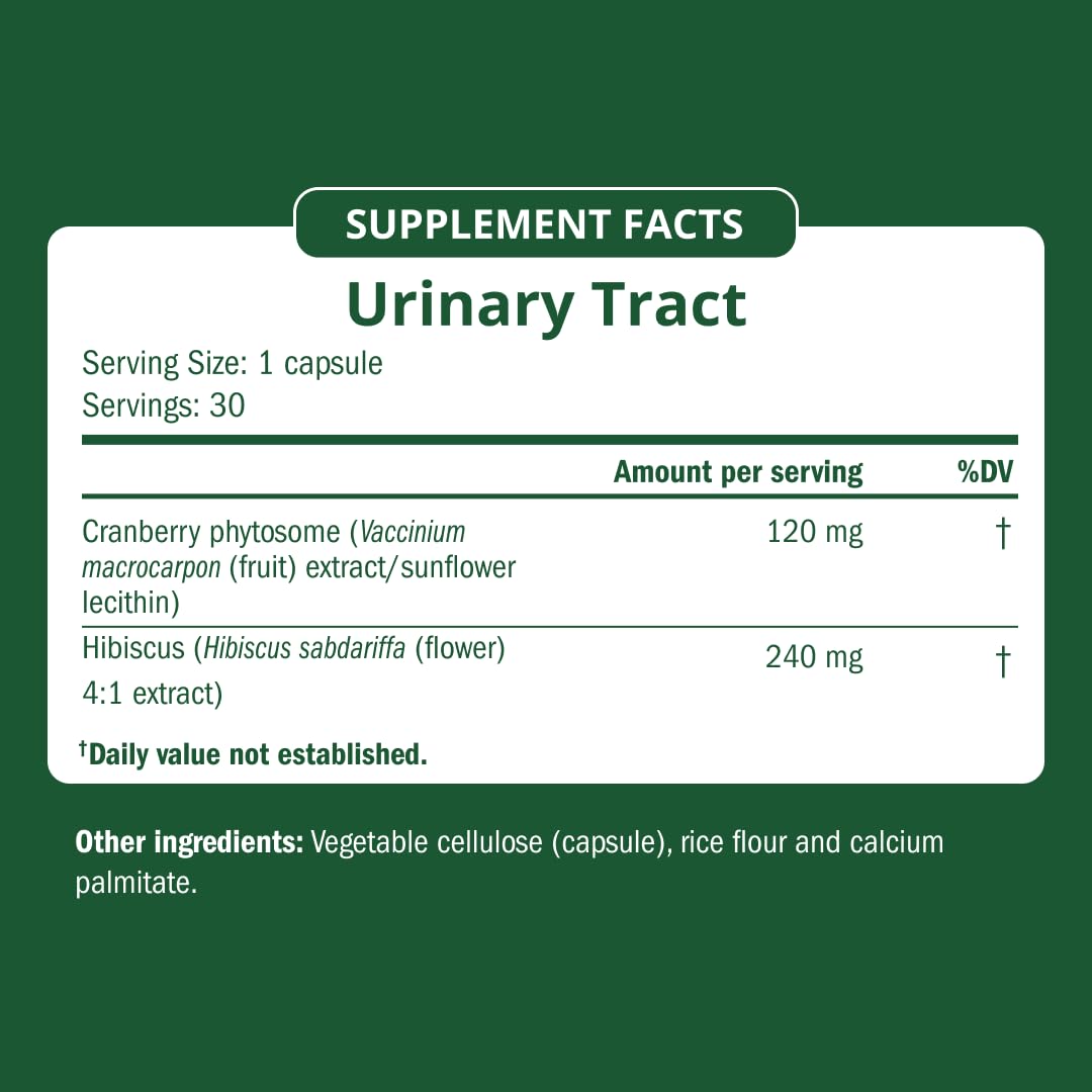 Semaine Urinary Tract Cleanse & Protect – 30 ct, Bladder Support Supplement for Women, Flushes Urinary Tract. Combines Cranberry Proanthocyanidins with Hibiscus. - dailyvitalstore