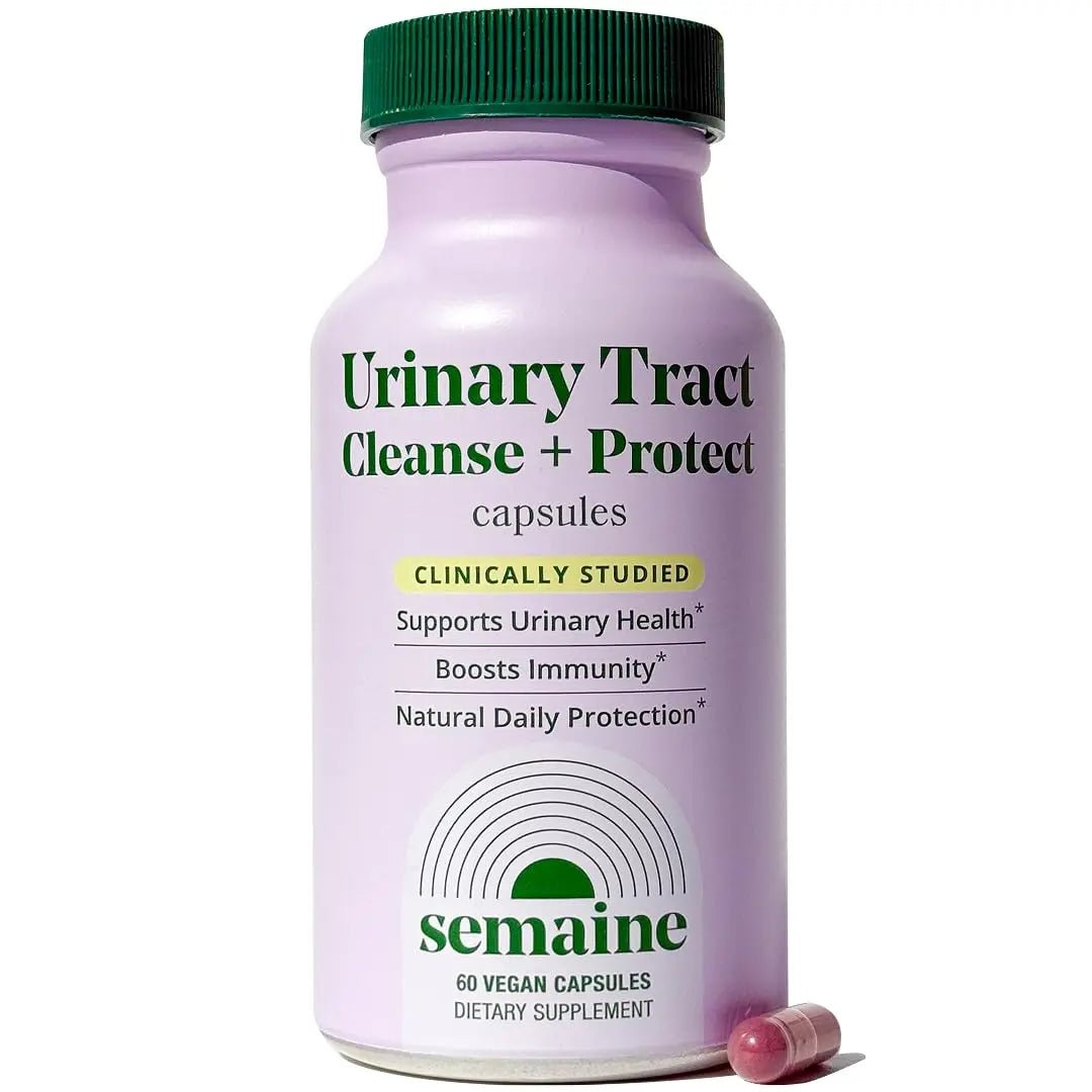 Semaine Urinary Tract Cleanse & Protect – 60 ct, Bladder Support Supplement for Women, Flushes Urinary Tract. Combines Cranberry Proanthocyanidins with Hibiscus - dailyvitalstore