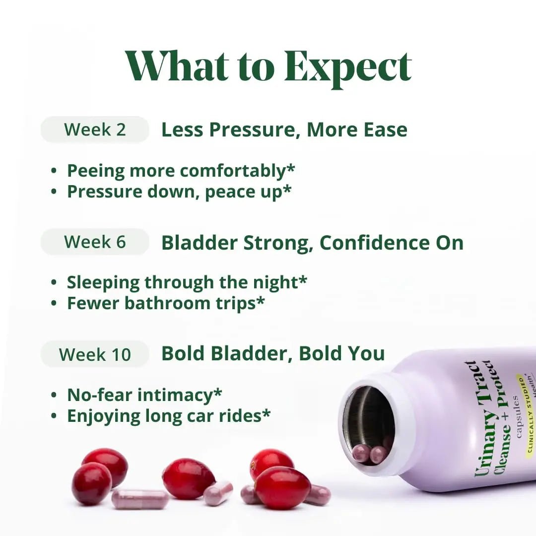 Semaine Urinary Tract Cleanse & Protect – 60 ct, Bladder Support Supplement for Women, Flushes Urinary Tract. Combines Cranberry Proanthocyanidins with Hibiscus - dailyvitalstore