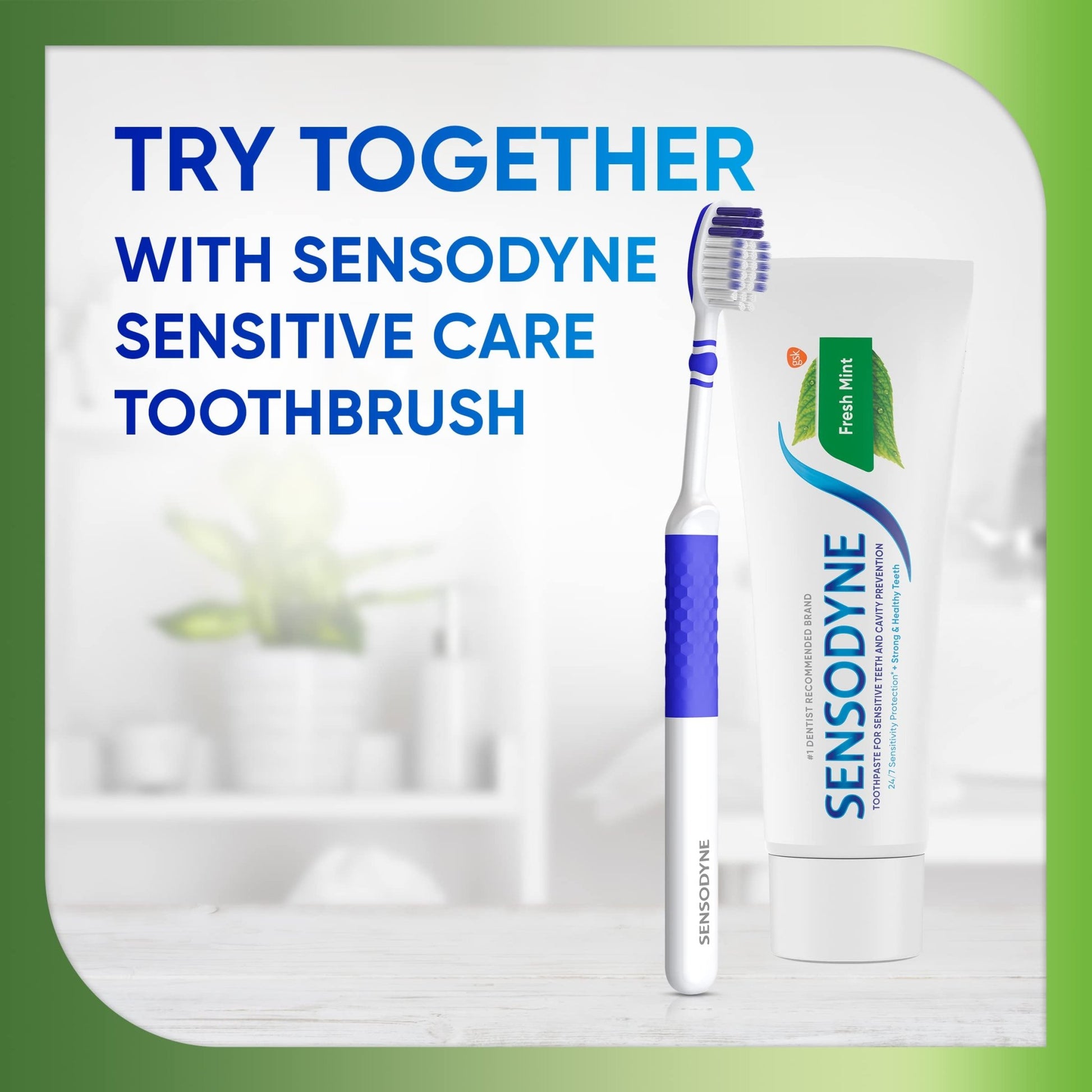 Sensodyne Fresh Mint Sensitive Toothpaste, ADA Accepted Toothpaste for Cavity Prevention and Sensitive Teeth Treatment - 4 Ounces (Pack of 2) - dailyvitalstore