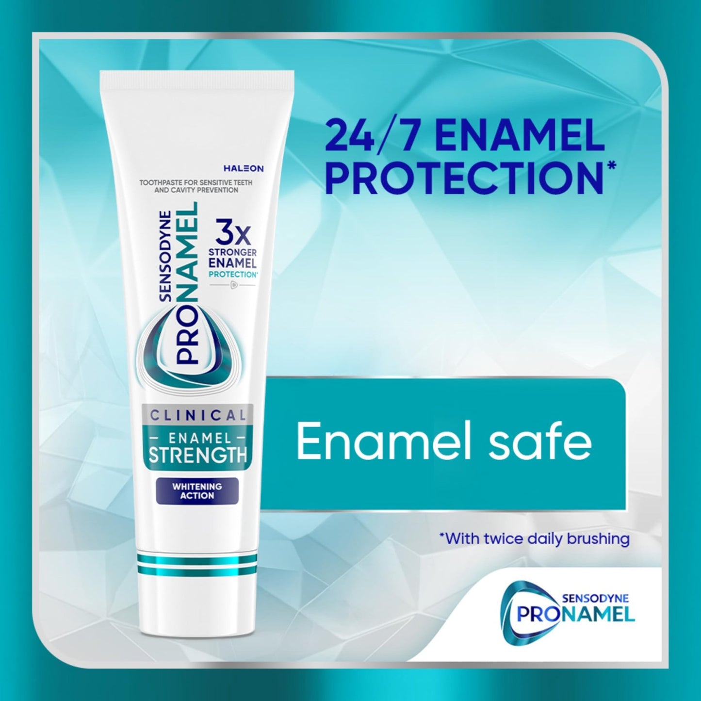Sensodyne Pronamel Clinical Enamel Strengthening Toothpaste, Whitening Action, 3.4 oz (3 Pack) - dailyvitalstore