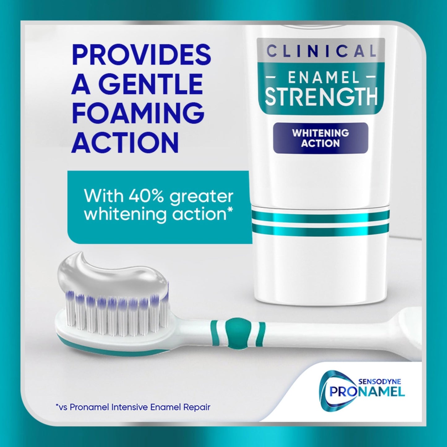 Sensodyne Pronamel Clinical Enamel Strengthening Toothpaste, Whitening Action, 3.4 oz (3 Pack) - dailyvitalstore