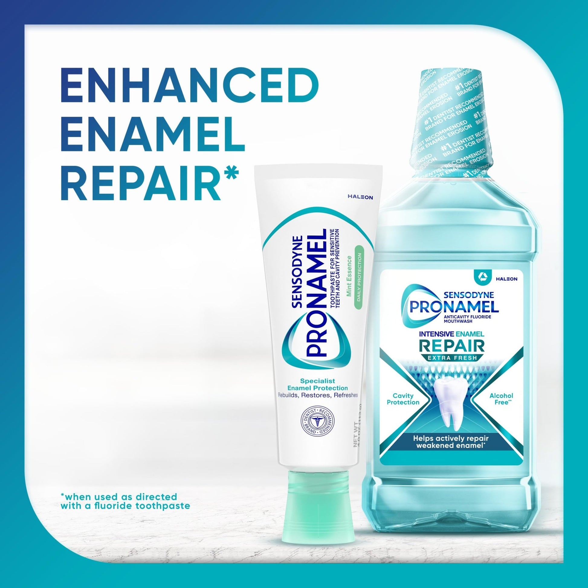 Sensodyne Pronamel Daily Protection Enamel Toothpaste for Sensitive Teeth, Mint Essence - 4 oz (Pack of 3) - dailyvitalstore