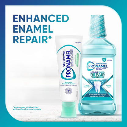 Sensodyne Pronamel Daily Protection Enamel Toothpaste for Sensitive Teeth, Mint Essence - 4 oz (Pack of 3) - dailyvitalstore