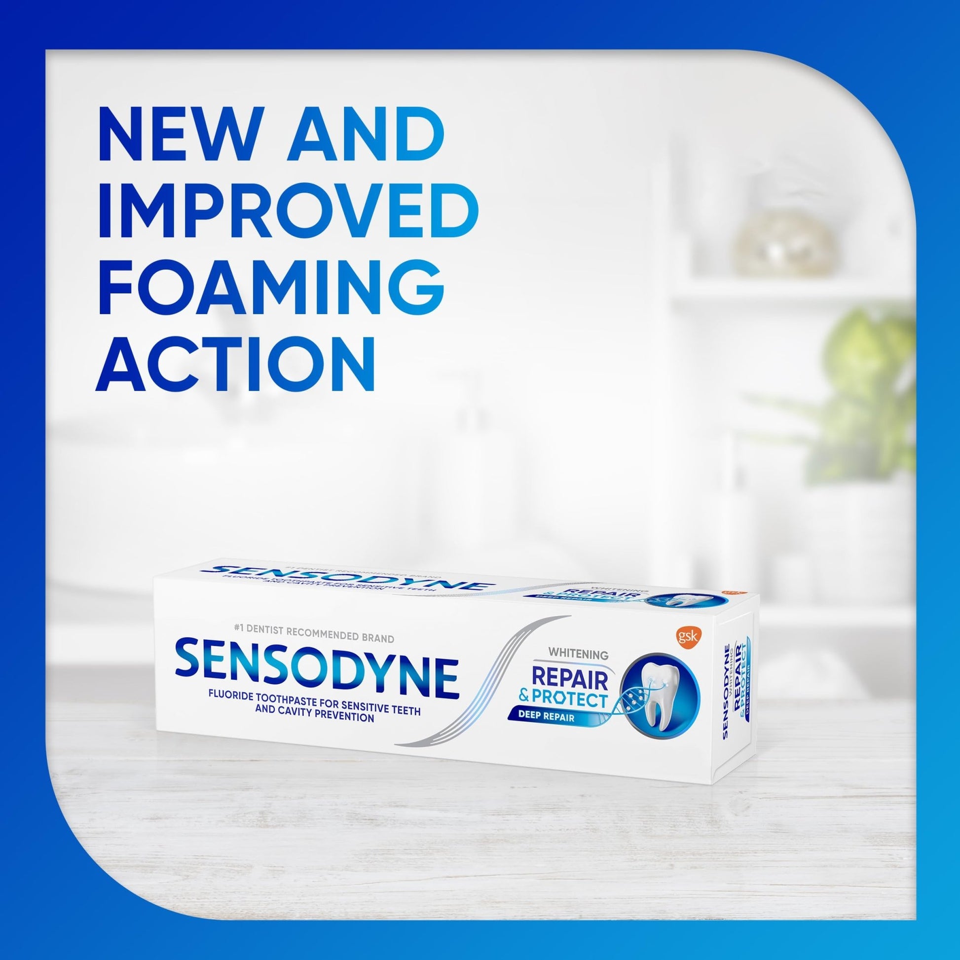 Sensodyne Repair and Protect Whitening Toothpaste, Toothpaste for Sensitive Teeth and Cavity Prevention, 3.4 oz (Pack of 2) - dailyvitalstore