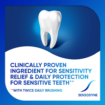 Sensodyne Repair and Protect Whitening Toothpaste, Toothpaste for Sensitive Teeth and Cavity Prevention, 3.4 oz (Pack of 2) - dailyvitalstore