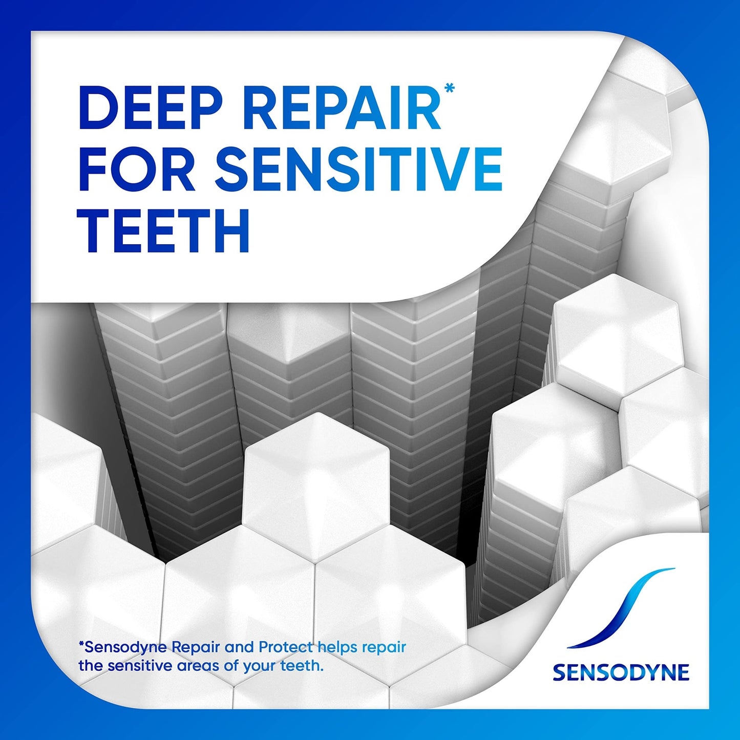 Sensodyne Repair and Protect Whitening Toothpaste, Toothpaste for Sensitive Teeth and Cavity Prevention, 3.4 oz (Pack of 2) - dailyvitalstore