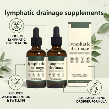 Sentk Organic Lymphatic Drainage Drops, Liposomal Herbal Blend – Supports Lymph System, Reduces Swelling, Boosts Immunity & Vitality, Enhance Clarity, Portable Dropper Design, 2 fl oz (2 Pack) - dailyvitalstore