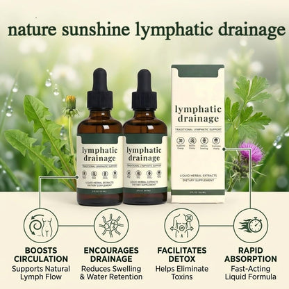 Sentk Organic Lymphatic Drainage Drops, Liposomal Herbal Blend – Supports Lymph System, Reduces Swelling, Boosts Immunity & Vitality, Enhance Clarity, Portable Dropper Design, 2 fl oz (2 Pack) - dailyvitalstore