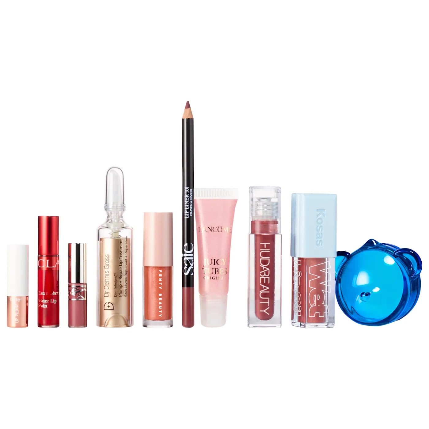 Sephora Holiday Lip Value Set: 10-Piece Lip Gloss, Liner, Oil & Treatment Collection with Kosas, Saie, Fenty Beauty & More - dailyvitalstore
