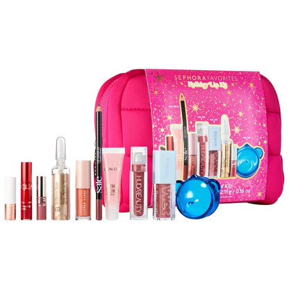Sephora Holiday Lip Value Set: 10-Piece Lip Gloss, Liner, Oil & Treatment Collection with Kosas, Saie, Fenty Beauty & More - dailyvitalstore