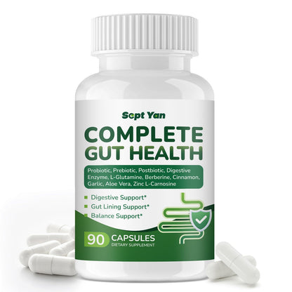 SEPT YAN Gut Health Supplement with Prebiotics, Postbiotics & Probiotics for Digestive Health for Women & Men, 80 Billion CFU Probiotics for Gut and Digestion - dailyvitalstore