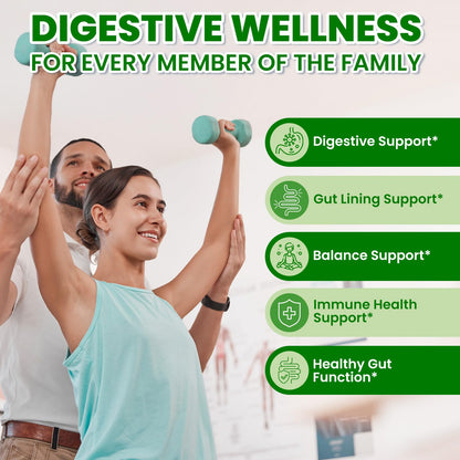 SEPT YAN Gut Health Supplement with Prebiotics, Postbiotics & Probiotics for Digestive Health for Women & Men, 80 Billion CFU Probiotics for Gut and Digestion - dailyvitalstore