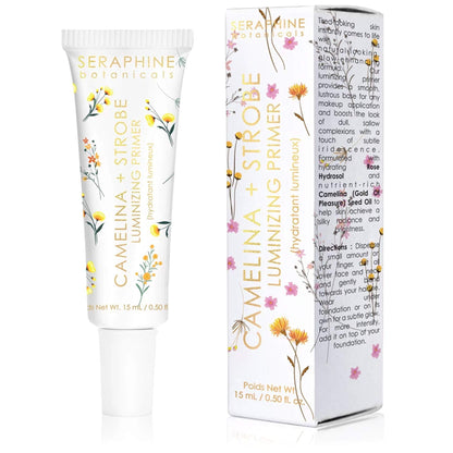 Seraphine Botanicals Camelina + Strobe - Luminizing Primer Glow-Enhancing Formula 15 ml/ 0.50 oz - dailyvitalstore