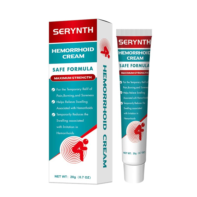 SERYNTH Hemorrhoid and Anal Fissure Ointment, Hemorrhoid Treatment, Fast Relief from Swelling, Pain, Itching, Burning (20g) - dailyvitalstore