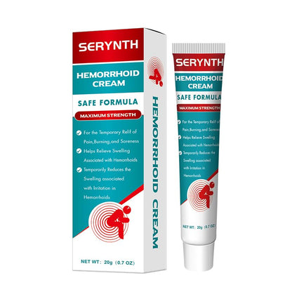 SERYNTH Hemorrhoid and Anal Fissure Ointment, Hemorrhoid Treatment, Fast Relief from Swelling, Pain, Itching, Burning (20g) - dailyvitalstore