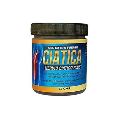Set con Suplemento Ciatico Tratamiento Nervio Plus 60 Capsulas + Gel Extra Fuerte Ciatica 250 grs. Natural de Mexico/Entumecimiento, Hormigueo, Ardor, Dolor Nervioso, Alfileres o Agujas. (2) - dailyvitalstore