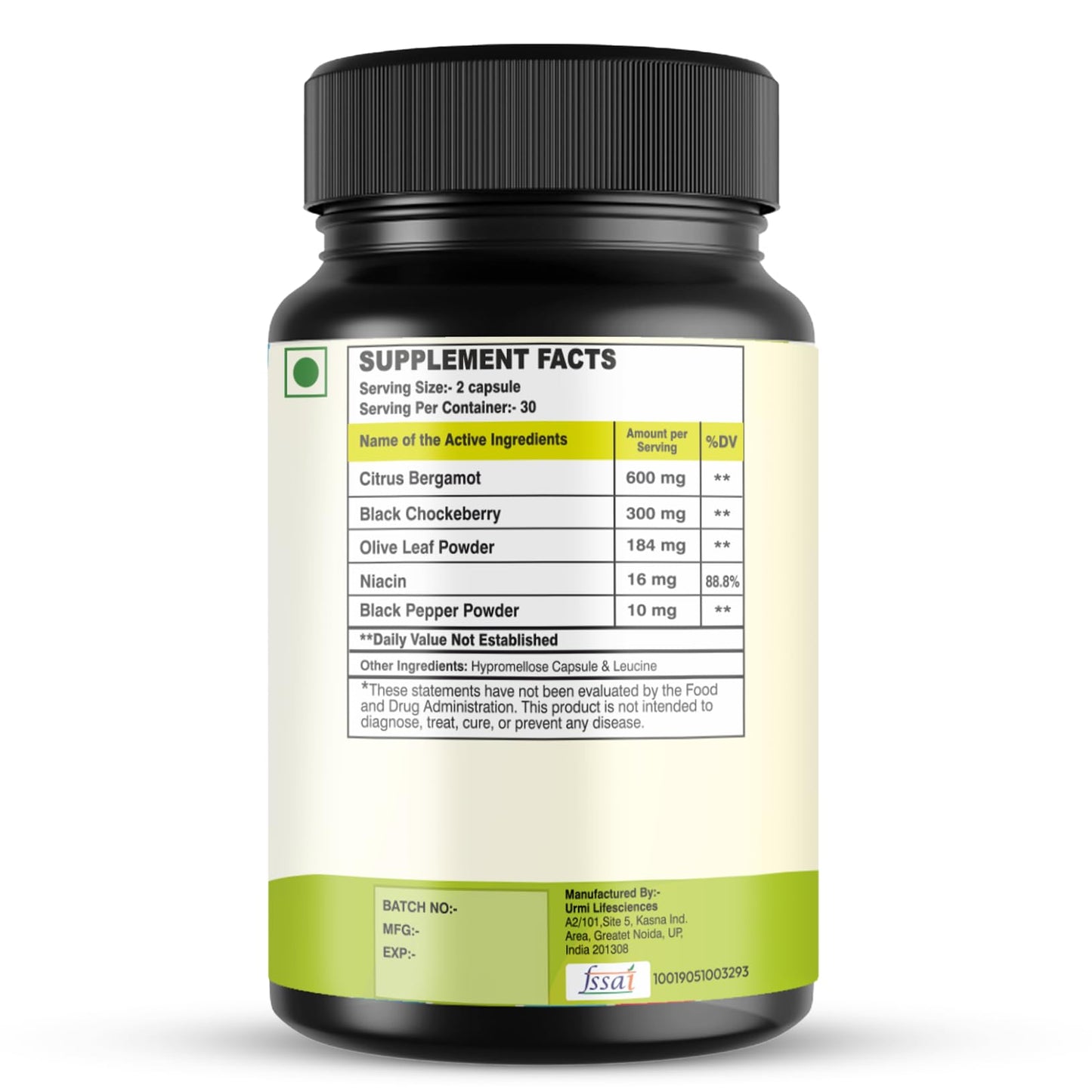SETNUTRA Well From Within 5 in 1 Citrus Bergamot Supplement with Black Chokeberry Olive Leaf Niacin & Black Pepper | Heart Health Support Antioxidant Boost | Non GMO Gluten Free Capsules (60 Count) - dailyvitalstore