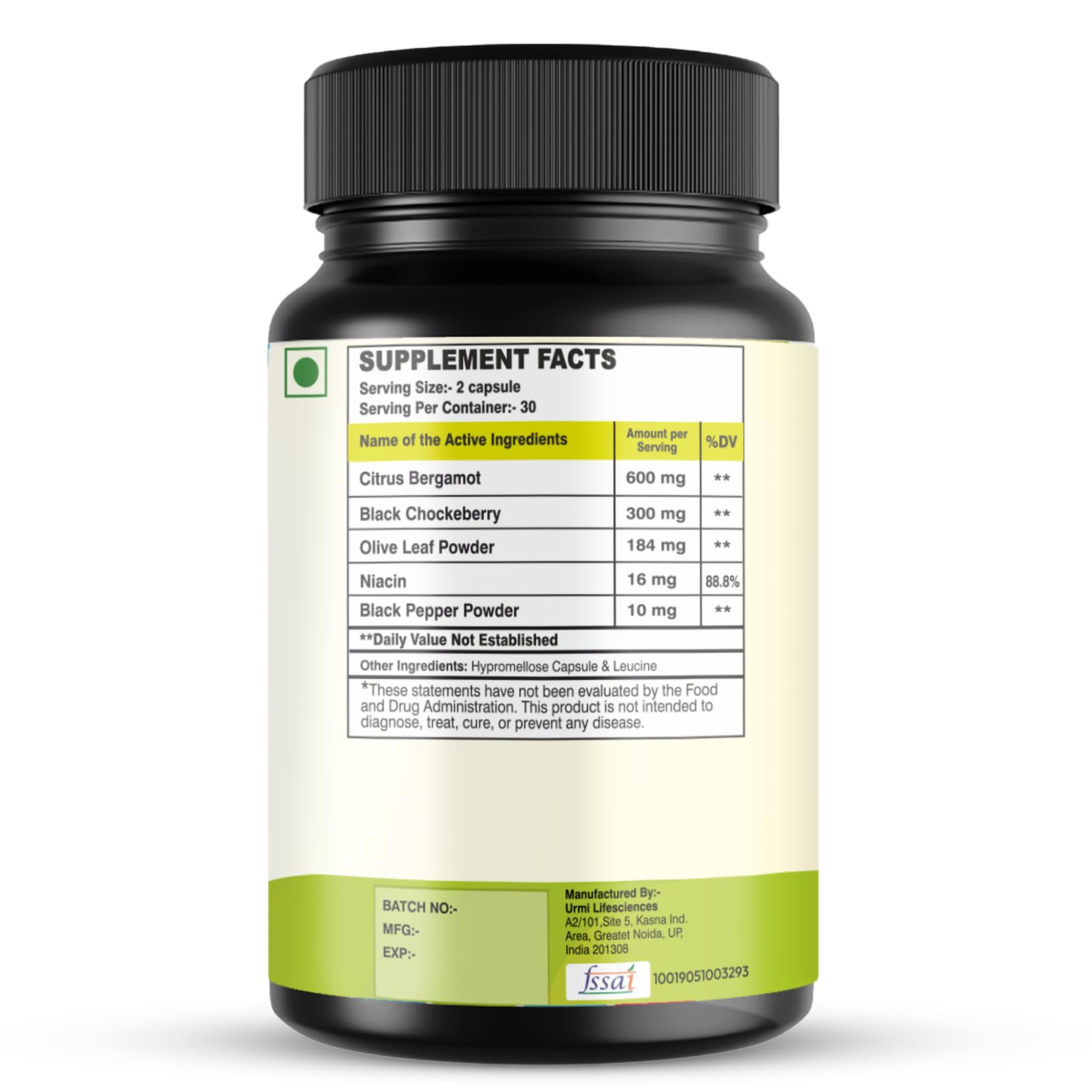 SETNUTRA Well From Within 5 in 1 Citrus Bergamot Supplement with Black Chokeberry Olive Leaf Niacin & Black Pepper | Heart Health Support Antioxidant Boost | Non GMO Gluten Free Capsules (60 Count) - dailyvitalstore