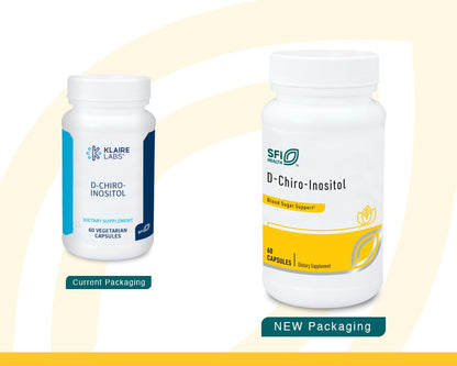 SFI Health Klaire Labs D-Chiro-Inositol - 150 Milligrams Hypoallergenic Supplement (60 Capsules) - dailyvitalstore