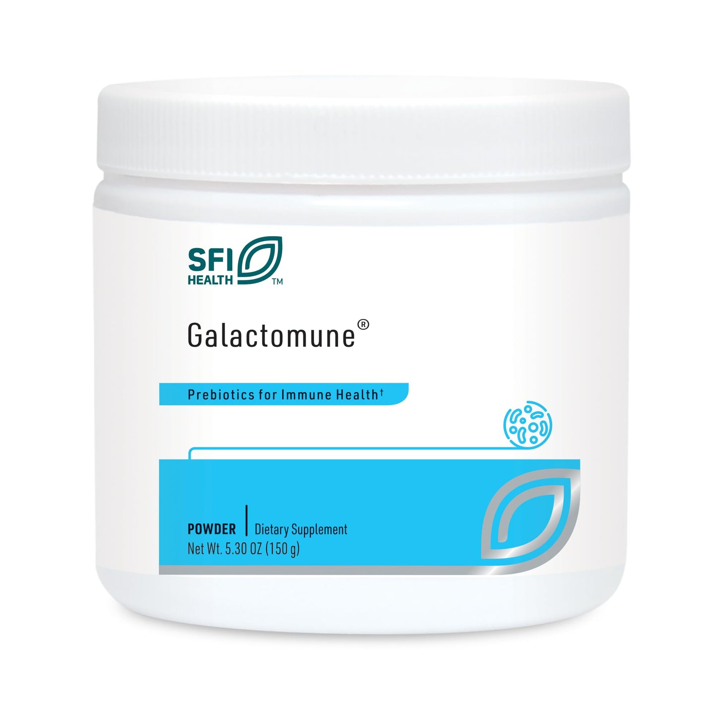 SFI Health Klaire Labs Galactomune Powder - Prebiotic Beta-Glucan & Galactooligosaccharides Immune Support (30 Servings, 150 Grams) - dailyvitalstore