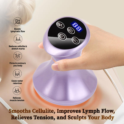SHANOER 4-in-1 Lymphatic Drainage Massager - Anti Cellulite Massage Tool with Heating/Vibration/Red Light/Microcurrent,Body Sculpting Machine for Legs/Belly/Back/Hips/Reduce Stretch Marks & Cellulite - dailyvitalstore