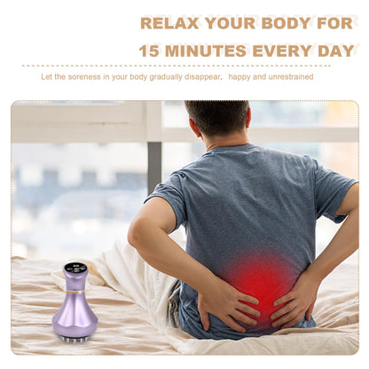 SHANOER 4-in-1 Lymphatic Drainage Massager - Anti Cellulite Massage Tool with Heating/Vibration/Red Light/Microcurrent,Body Sculpting Machine for Legs/Belly/Back/Hips/Reduce Stretch Marks & Cellulite - dailyvitalstore